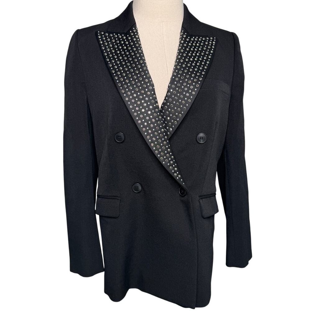 Isabel Marant Paryam embellished blazer jacket crystal studded size FR40 US 8 - Picture 6 of 16